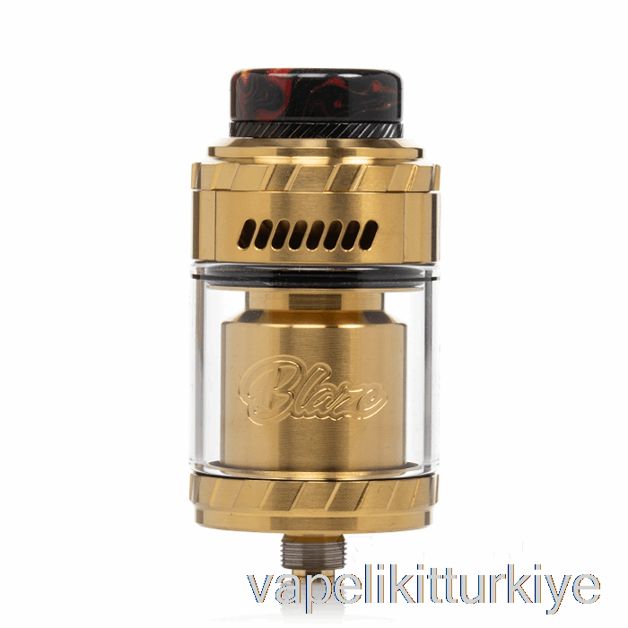 Vape Elektronik Sigara Thunderhead Kreasyonları Blaze Solo 25mm Rta Altın